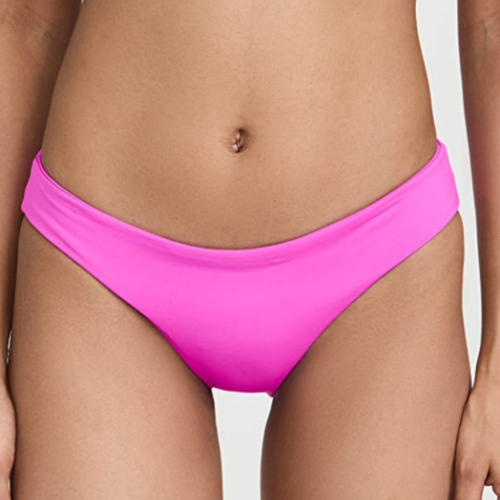 NWT L*SPACE bright pink fuchsia bikini bottoms Size M
